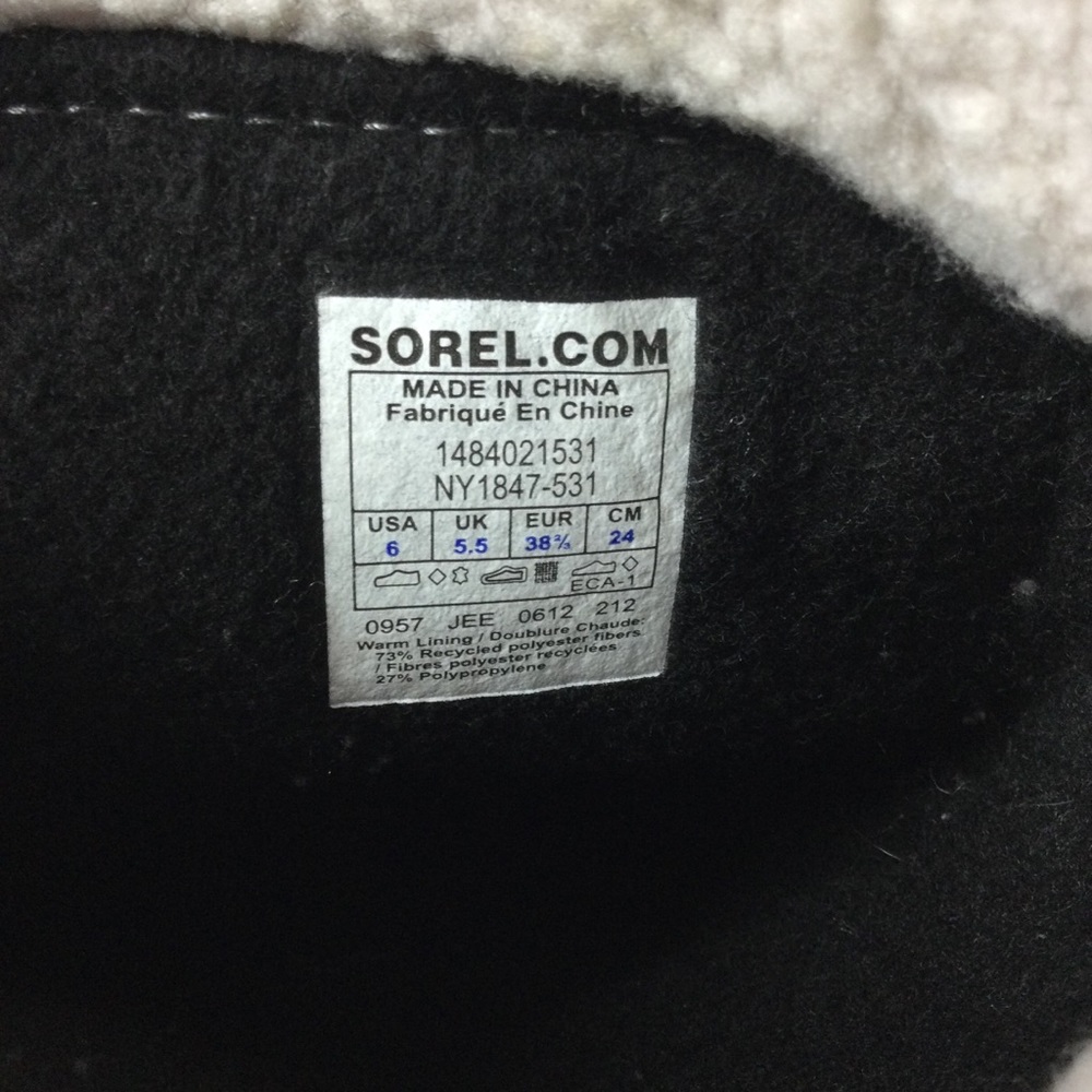 SOREL Winter Carnival Snowflake Waterproof Winter Snow Boot Women’s Sz 6 - Picture 9 of 11